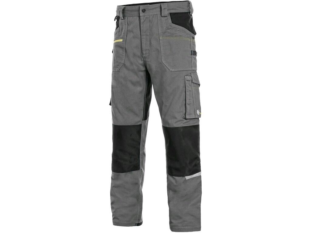 CXS kalhoty STRETCH,zkrácená 170-176cm šedo-černé vel. 54