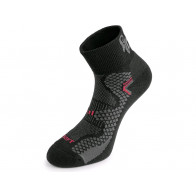 Ponožky SOFT,  černo-červené