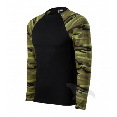 166 Camouflage LS Triko unisex 