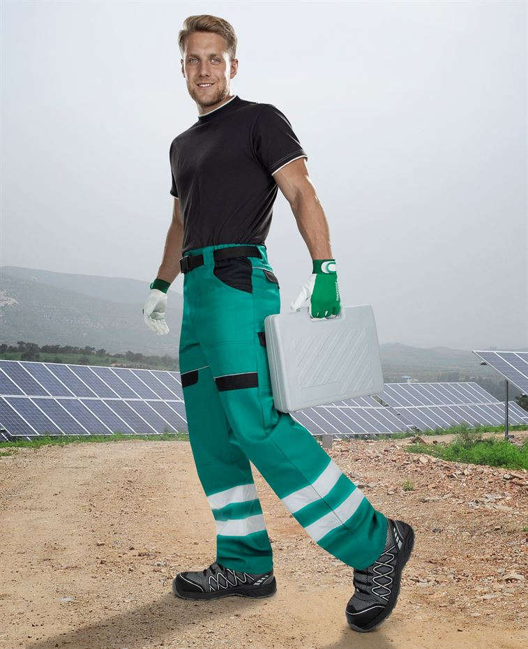 Ardon Reflexní kalhoty pas COOL TREND zelené vel.64