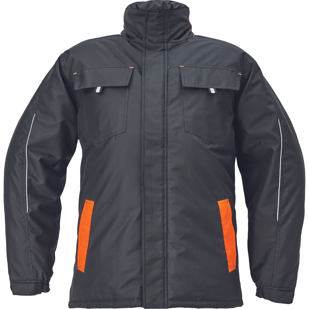 Červa MAX VIVO bunda zimní černá/oranžová vel.L